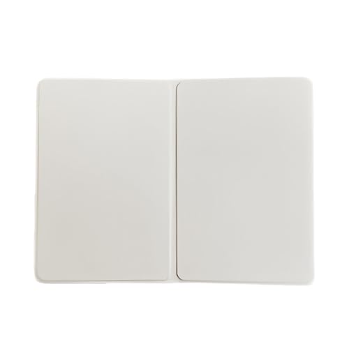 Praktischer Notizblock, löschbares Whiteboard, faltbare Schreibtafel, ideal für kreative Projekte, wiederverwendbar, leicht zu transportieren, inklusive Marker Radiergummi, (White, 20.4x15.2cm) von Poo4kark