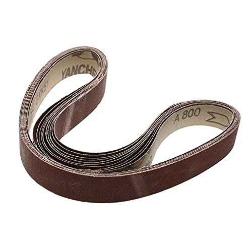 Schleifbänder, Schleifpapier, 20 Stück, 760 x 40 mm, Schleifband for Metall, Polierkörnung 60, 80, 120, 180, 240, 320, 600, 800, 1000, Rohrbandschleifer, Wollpolierband (Körnung: 20 Stück P1000) (Siz von PooBa