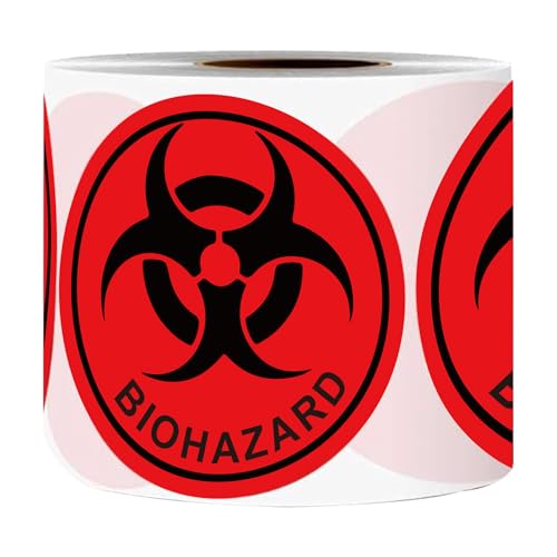 10,2 cm große Biogefährdungs-Warnetiketten, wasserdicht, Biogefahren-Warn-Etiketten, universelles Biogefährungssymbol, Vinyl, Gefahrstoffe, Warnaufkleber für Labor, Krankenhäuser und industrielle 10,2 cm große Biogefährdungs-Warnetiketten, wasserdicht, Biogefahren-Warn-Etiketten, universelles Biogefährungssymbol, Vinyl, Gefahrstoffe, Warnaufkleber für Labor, Krankenhäuser und industrielle von Pop Resin
