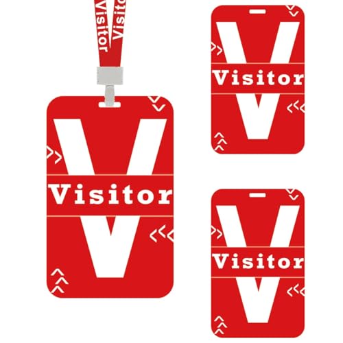 Premium 25 Sets Besucher-PVC-Schlüsselband mit Ausweishaltern – wiederverwendbare Halsketten für Firmenausstellungen, Gastbesucher, Firmenveranstaltungen, Kirche, Gästemanagement und Premium 25 Sets Besucher-PVC-Schlüsselband mit Ausweishaltern – wiederverwendbare Halsketten für Firmenausstellungen, Gastbesucher, Firmenveranstaltungen, Kirche, Gästemanagement und von Pop Resin
