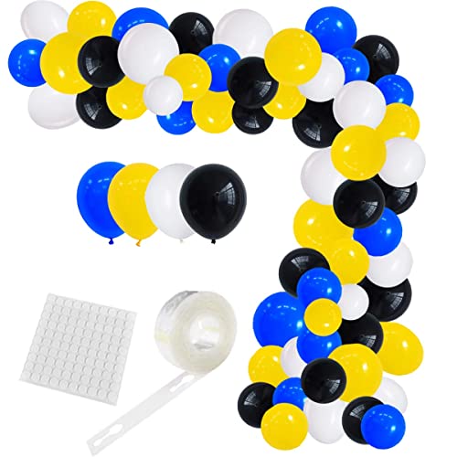 127 blaue und schwarze gelbe Ballongirlanden-Set, königsblaue, gelbe, schwarze und weiße Luftballons für Jungen, Fledermausthema, Geburtstag, Babyparty, Superspinne, Abschlussfeier, Dekoration 127 blaue und schwarze gelbe Ballongirlanden-Set, königsblaue, gelbe, schwarze und weiße Luftballons für Jungen, Fledermausthema, Geburtstag, Babyparty, Superspinne, Abschlussfeier, Dekoration von PopularLdo