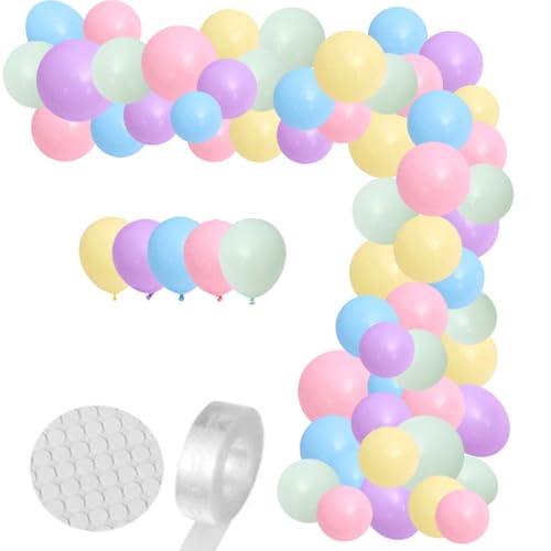 Pastell-Regenbogen-Ballongirlande-Set, 122-teilig, Macaron-Rosa, Gelb, Blau, Lila, Grün, Luftballons für süße Mädchen, Geburtstag, Brautparty, Hochzeit, Verlobung, Jahrestag, Ostern, Party-Dekoration Pastell-Regenbogen-Ballongirlande-Set, 122-teilig, Macaron-Rosa, Gelb, Blau, Lila, Grün, Luftballons für süße Mädchen, Geburtstag, Brautparty, Hochzeit, Verlobung, Jahrestag, Ostern, Party-Dekoration von PopularLdo