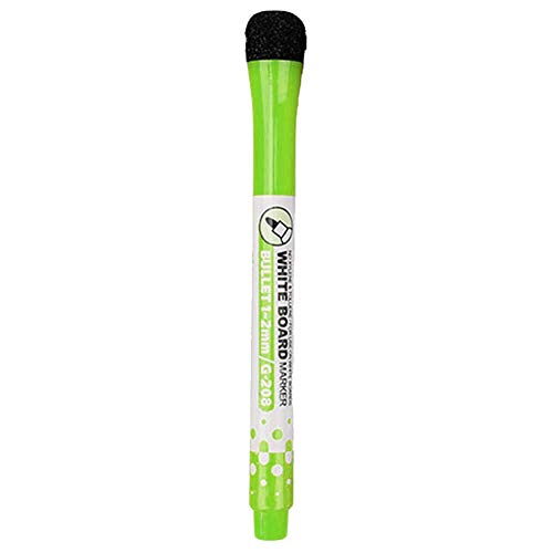 Magnetische Whiteboard-Marker, feine Spitze, magnetische Farb-Whiteboard-Stifte, geruchsarm, trocken abwischbar, Tinte löschbar für Büro, Schule und Zuhause (Grün) von Porceosy