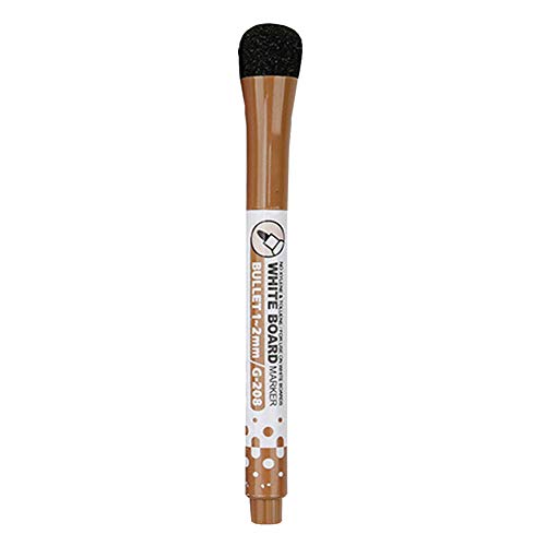 Magnetische Whiteboard-Marker, feine Spitze, magnetische Farb-Whiteboard-Stifte, geruchsarm, trocken abwischbar, Tinte löschbar für Büro, Schule und Zuhause (Kaffee) von Porceosy