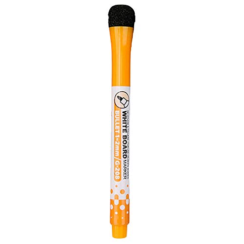 Magnetische Whiteboard-Marker, feine Spitze, magnetische Farb-Whiteboard-Stifte, geruchsarm, trocken abwischbar, Tinte löschbar für Büro, Schule und Zuhause (Orange) von Porceosy