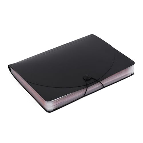 Porceosy Akkordeon-Aktenordner mit farbigen Etiketten, 12/24/36 Fächer, Fächermappe, A4, Briefgröße, Papier, Dokumente, Quittungen, Organizer für Klassenzimmer, Zuhause, Büro B Porceosy Akkordeon-Aktenordner mit farbigen Etiketten, 12/24/36 Fächer, Fächermappe, A4, Briefgröße, Papier, Dokumente, Quittungen, Organizer für Klassenzimmer, Zuhause, Büro B von Porceosy