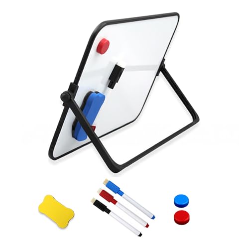 Porceosy Doppelseitiges, magnetisches Whiteboard mit Ständer, trocken abwischbare Tafel, enthält Marker, Radiergummi und Magnete, tragbar für Zuhause, Büro, Schule und Kinder, zum Zeichnen L Porceosy Doppelseitiges, magnetisches Whiteboard mit Ständer, trocken abwischbare Tafel, enthält Marker, Radiergummi und Magnete, tragbar für Zuhause, Büro, Schule und Kinder, zum Zeichnen L von Porceosy