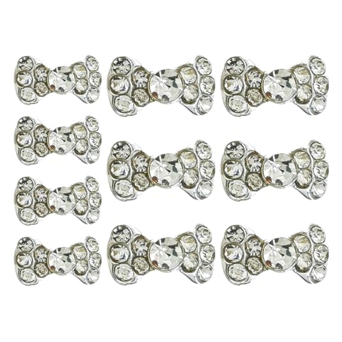 Porceosy Nagelkunst-Zubehör für Nägel, Legierung, Schmuck mit Schleife, Strass-Akzente, DIY, Verzierungen, Maniküre, verbessern funkelndes Design, charmante Dekorationen, E, 10 Stück Porceosy Nagelkunst-Zubehör für Nägel, Legierung, Schmuck mit Schleife, Strass-Akzente, DIY, Verzierungen, Maniküre, verbessern funkelndes Design, charmante Dekorationen, E, 10 Stück von Porceosy