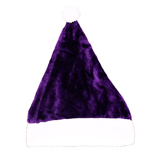 Porceosy Weihnachtsmütze, mehrfarbig, für Herren und Damen, universal, Violett von Porceosy