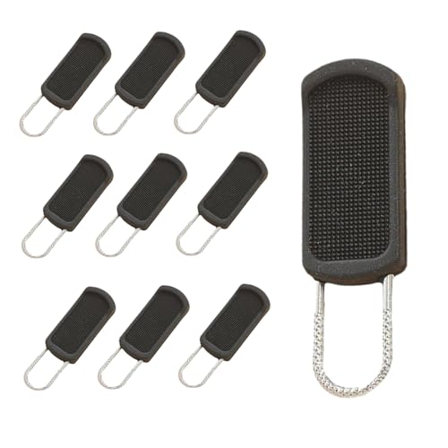 10pcs Reißverschluss -Zug Ersatz, abnehmbarer Reißverschluss Helfer Universal Easy Grippers Puller für Kleidung, Koffer, Stiefel, Jacke -Rucksäcke, Schwarz 10pcs Reißverschluss -Zug Ersatz, abnehmbarer Reißverschluss Helfer Universal Easy Grippers Puller für Kleidung, Koffer, Stiefel, Jacke -Rucksäcke, Schwarz von Porgeel