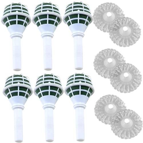 12pcs Bouquethalter, praktischer Blumenstraußhalter, grüner Blumenschaum für Blumenarrangement Schaumkit Hochzeitsbedarf Brautbrautbraut Seidenblumen Dekoration von Porgeel