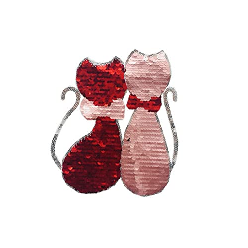 1pc Cat Reversible Patches Farbwechsel -Pailletten -Kleidung -Patches auf Pailletten -DIY -Zubehör für Kleidung nähen 1pc Cat Reversible Patches Farbwechsel -Pailletten -Kleidung -Patches auf Pailletten -DIY -Zubehör für Kleidung nähen von Porgeel