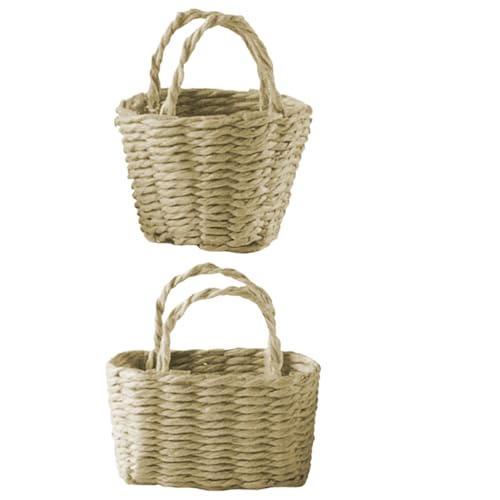 2pcs Mini -Korb 2 Stile Tiny Basket Rattan Dollhouse Dekor 1,6 & 2 Zoll großer Mini -Korb mit Griffblütenkörben Spielzeug für winzige Geburtstagsfeier oder Babyparty 2pcs Mini -Korb 2 Stile Tiny Basket Rattan Dollhouse Dekor 1,6 & 2 Zoll großer Mini -Korb mit Griffblütenkörben Spielzeug für winzige Geburtstagsfeier oder Babyparty von Porgeel