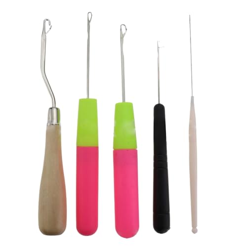 5pcs -Latch -Haken, praktische Häkelnadel -Set für Pullover und Socken, Häkeln für Haarverlängerung Geflecht Teppich und anderes Handwerk 5pcs -Latch -Haken, praktische Häkelnadel -Set für Pullover und Socken, Häkeln für Haarverlängerung Geflecht Teppich und anderes Handwerk von Porgeel