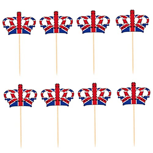 80pcs Crown Form Coronation Cake 13 x 5 cm Dekorationen Cupcake Toppers süße Mini -Krönungsdekorationen 80pcs Crown Form Coronation Cake 13 x 5 cm Dekorationen Cupcake Toppers süße Mini -Krönungsdekorationen von Porgeel