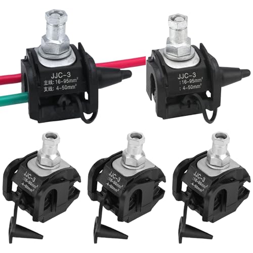 Isolierung Piercing -Stecker 5pcs 1kV ohne schäbige Piercing -Klemmen hoher Spannungskabel Splitter Nicht -Breaking Draht Isolierung Punktionsdrahtklemme von Porgeel
