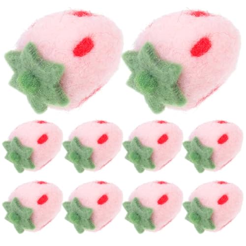 Porgeel 10pcs Filz erdbeeren Klammern Mini Plüsch Ornament Wolle Filzhaarpin, Elegante Wiederverwendbare Haarklammern für Freund, Freundin, Schwester, Tochter, Frau oder Mutter Porgeel 10pcs Filz erdbeeren Klammern Mini Plüsch Ornament Wolle Filzhaarpin, Elegante Wiederverwendbare Haarklammern für Freund, Freundin, Schwester, Tochter, Frau oder Mutter von Porgeel