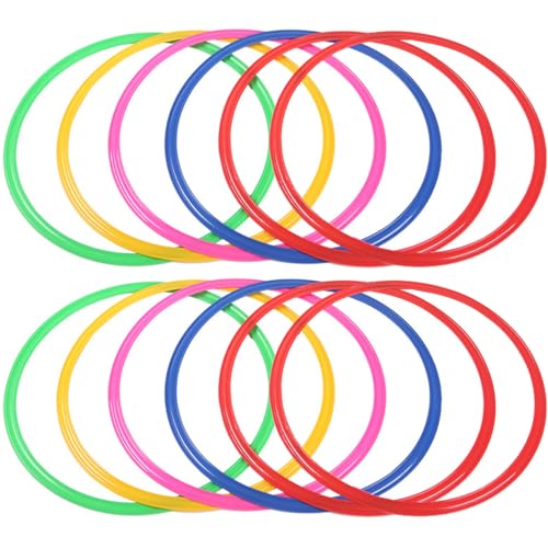 Porgeel Hopscotch-Ringe für Kinder 12pcs 11 Zoll Hopscotch-Ringe Flexible Plastikkinder Sportausrüstung DIY-freundliche Outdoor-Spiele für Garten, Garten, Vorschule, zufällige Farbe Porgeel Hopscotch-Ringe für Kinder 12pcs 11 Zoll Hopscotch-Ringe Flexible Plastikkinder Sportausrüstung DIY-freundliche Outdoor-Spiele für Garten, Garten, Vorschule, zufällige Farbe von Porgeel
