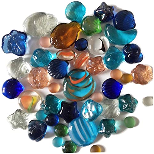 Porgeel Kristalle und Edelsteine Kinderspielzeug Sieben Farben Glaskristallkugel Flache Perlen mehrfarbige Kieselkopf -Aquarium Landschaft Dekorative Murmeln Bunt von Porgeel