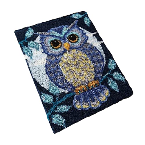 Porgeel Latch Hook Teppich Kit DIY OWL Häkelte Teppich Stick machen Kits für Erwachsene Kinder 50x38cm Porgeel Latch Hook Teppich Kit DIY OWL Häkelte Teppich Stick machen Kits für Erwachsene Kinder 50x38cm von Porgeel