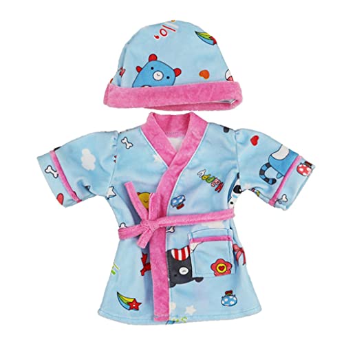 Porgeel Puppenpyjama Babypuppengewand-Outfit-Kleidung Warmer Verschleiß-Set-Zubehör mit Hut für 18-Zoll-Puppen-Pyjamas Baby Porgeel Puppenpyjama Babypuppengewand-Outfit-Kleidung Warmer Verschleiß-Set-Zubehör mit Hut für 18-Zoll-Puppen-Pyjamas Baby von Porgeel