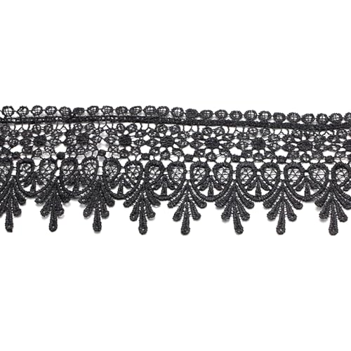 Schwarze Spitzenverkleidung, 3, 5 Breite 5 -Yard -Länge Blumenblumen -Spitzenband, unelastische Verzierung Trim für Vorhang Tischdecke Slipcover DIY -Kleidung/Accessoires Schwarze Spitzenverkleidung, 3, 5 Breite 5 -Yard -Länge Blumenblumen -Spitzenband, unelastische Verzierung Trim für Vorhang Tischdecke Slipcover DIY -Kleidung/Accessoires von Porgeel