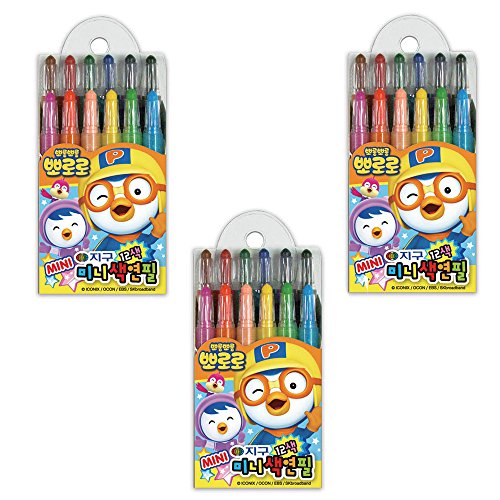Pororo Crayon Unpoisonous Set of 12, 3 Pack von Pororo