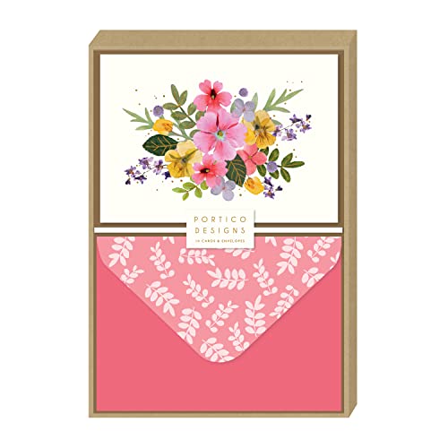 Portico Designs Gepresste Blütenblätter – Notizkarten in Box von Portico Designs Ltd