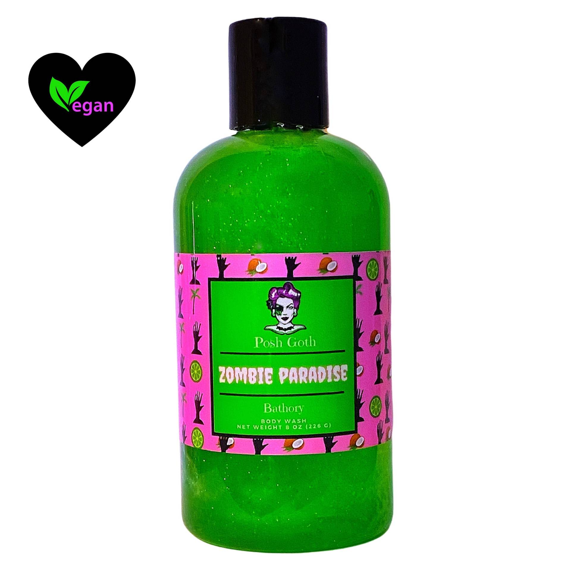 Zombie Paradise Schlüssel Limette & Kokosnuss Duft Schimmernd Bubble Bath & Body Wash 20 G von PoshGothStore