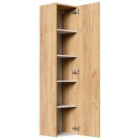 POSSEIK Bad-Hängeschrank LEVANA XXL eiche gold 35,0 x 30,0 x 150,0 cm von Posseik