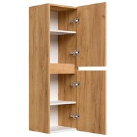 POSSEIK Bad-Hängeschrank LIMES 112 eiche gold 35,2 x 30,1 x 112,2 cm von Posseik