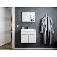 POSSEIK Badmöbel-Set LAGO weiß glanz 59,9 x 35,0 x 51,0 cm von Posseik