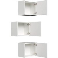 POSSEIK Badmöbel-Set LIMES 3er weiß glanz 33,0 x 25,0 x 41,4 cm von Posseik