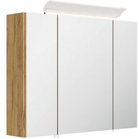 POSSEIK Spiegel mit Beleuchtung 80 eiche gold 80,0 x 17,0 x 62,0 cm POSSEIK Spiegel mit Beleuchtung 80 eiche gold 80,0 x 17,0 x 62,0 cm von Posseik