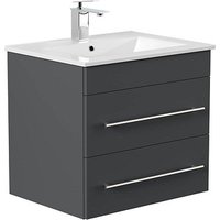 POSSEIK Waschbecken mit Unterschrank APOLLO grafit 61,5 x 46,5 x 54,0 cm POSSEIK Waschbecken mit Unterschrank APOLLO grafit 61,5 x 46,5 x 54,0 cm von Posseik