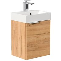 POSSEIK Waschbecken mit Unterschrank CUBI SLIMLINE eiche gold 40,0 x 31,0 x 56,3 cm POSSEIK Waschbecken mit Unterschrank CUBI SLIMLINE eiche gold 40,0 x 31,0 x 56,3 cm von Posseik