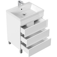 POSSEIK Waschbecken mit Unterschrank FELLINI 60 weiß glanz 60,0 x 48,0 x 83,5 cm POSSEIK Waschbecken mit Unterschrank FELLINI 60 weiß glanz 60,0 x 48,0 x 83,5 cm von Posseik