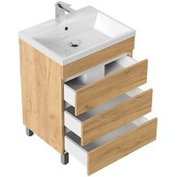 POSSEIK Waschbecken mit Unterschrank FELLINI 70 eiche gold 70,0 x 48,0 x 83,5 cm POSSEIK Waschbecken mit Unterschrank FELLINI 70 eiche gold 70,0 x 48,0 x 83,5 cm von Posseik