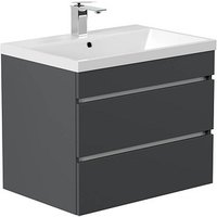 POSSEIK Waschbecken mit Unterschrank FELLINI 70 grafit 70,0 x 48,0 x 58,4 cm POSSEIK Waschbecken mit Unterschrank FELLINI 70 grafit 70,0 x 48,0 x 58,4 cm von Posseik
