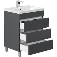 POSSEIK Waschbecken mit Unterschrank FELLINI 70 grafit 70,0 x 48,0 x 83,5 cm POSSEIK Waschbecken mit Unterschrank FELLINI 70 grafit 70,0 x 48,0 x 83,5 cm von Posseik