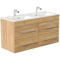 POSSEIK Waschbecken mit Unterschrank HOMELINE 120 eiche gold 120,0 x 46,0 x 61,8 cm von Posseik