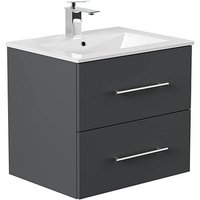 POSSEIK Waschbecken mit Unterschrank HOMELINE 60 grafit 61,5 x 46,5 x 56,0 cm POSSEIK Waschbecken mit Unterschrank HOMELINE 60 grafit 61,5 x 46,5 x 56,0 cm von Posseik