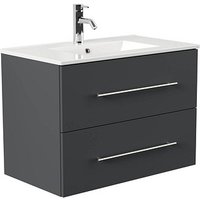 POSSEIK Waschbecken mit Unterschrank HOMELINE 80 grafit 81,0 x 46,0 x 61,0 cm POSSEIK Waschbecken mit Unterschrank HOMELINE 80 grafit 81,0 x 46,0 x 61,0 cm von Posseik