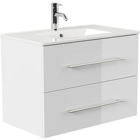 POSSEIK Waschbecken mit Unterschrank HOMELINE 80 weiß glanz 81,0 x 46,0 x 61,0 cm POSSEIK Waschbecken mit Unterschrank HOMELINE 80 weiß glanz 81,0 x 46,0 x 61,0 cm von Posseik