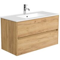 POSSEIK Waschbecken mit Unterschrank LIMES 100 eiche gold 100,0 x 46,5 x 58,5 cm POSSEIK Waschbecken mit Unterschrank LIMES 100 eiche gold 100,0 x 46,5 x 58,5 cm von Posseik