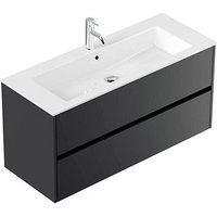 POSSEIK Waschbecken mit Unterschrank LIMES 120 grafit 120,0 x 46,5 x 58,5 cm von Posseik