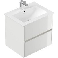 POSSEIK Waschbecken mit Unterschrank LIMES 60 weiß glanz 60,0 x 46,5 x 58,5 cm POSSEIK Waschbecken mit Unterschrank LIMES 60 weiß glanz 60,0 x 46,5 x 58,5 cm von Posseik