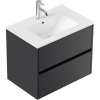 POSSEIK Waschbecken mit Unterschrank LIMES 70 grafit 70,0 x 46,5 x 58,5 cm POSSEIK Waschbecken mit Unterschrank LIMES 70 grafit 70,0 x 46,5 x 58,5 cm von Posseik