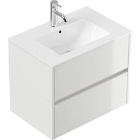 POSSEIK Waschbecken mit Unterschrank LIMES 70 weiß glanz 70,0 x 46,5 x 58,5 cm POSSEIK Waschbecken mit Unterschrank LIMES 70 weiß glanz 70,0 x 46,5 x 58,5 cm von Posseik
