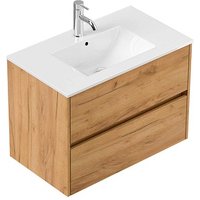 POSSEIK Waschbecken mit Unterschrank LIMES 80 eiche gold 80,0 x 46,5 x 58,5 cm POSSEIK Waschbecken mit Unterschrank LIMES 80 eiche gold 80,0 x 46,5 x 58,5 cm von Posseik